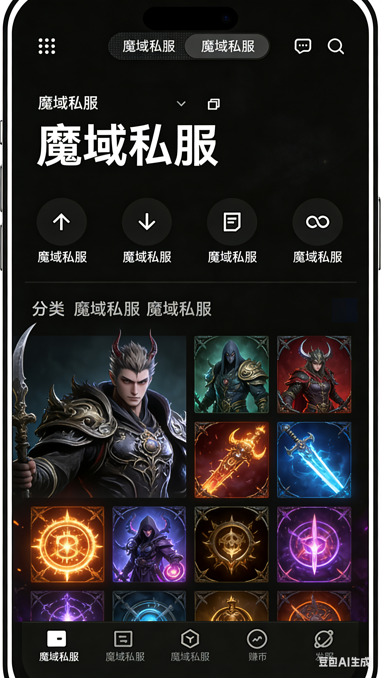 私服魔域复古服幻兽界面